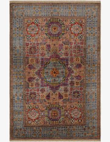 3' 5 x 5' Hand Knotted Mamluk Ziegler Rug