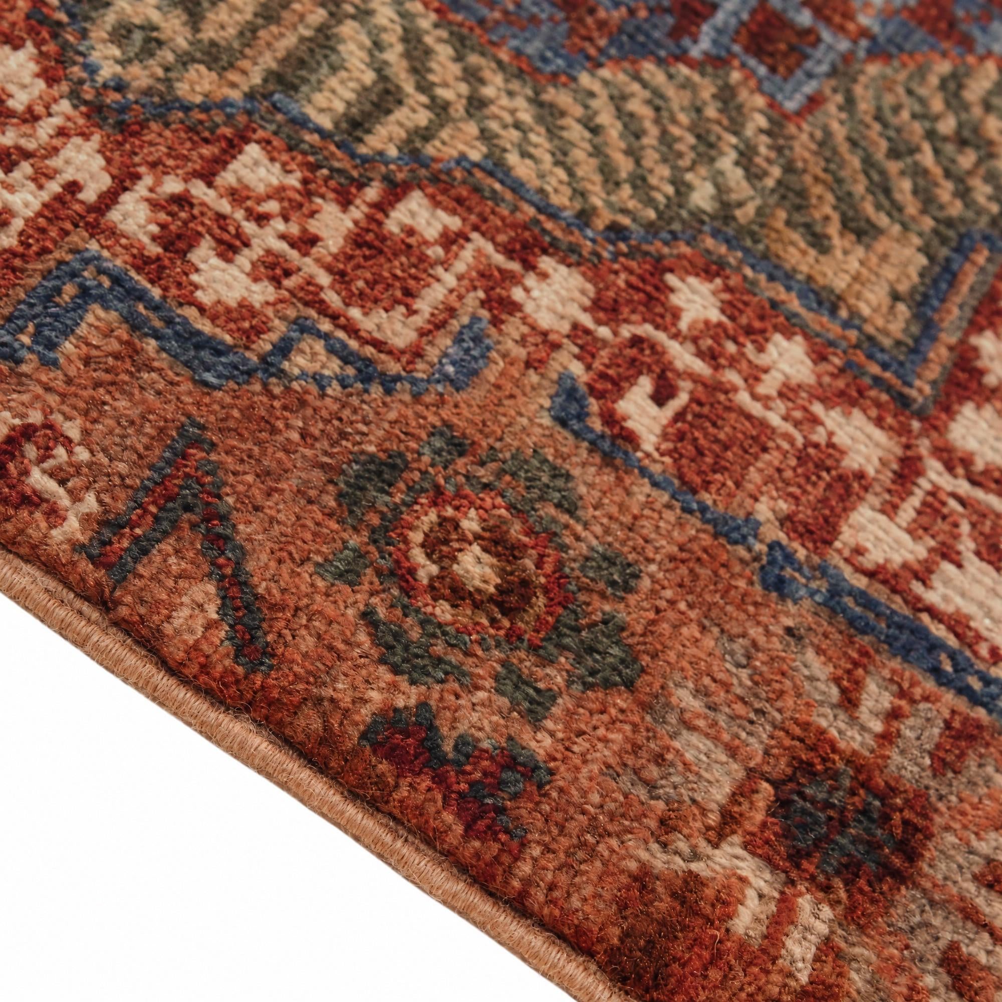 60cm x 90cm Hand Knotted Mamluk Ziegler Rug