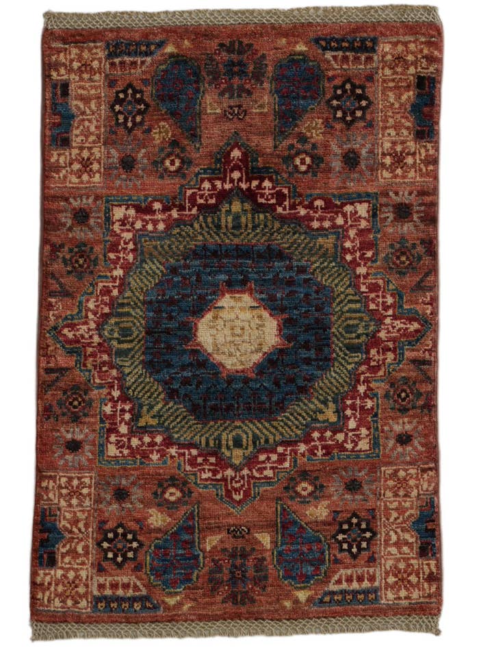 Detail image of 2' x 2' 11 Hand Knotted Mamluk Ziegler Rug