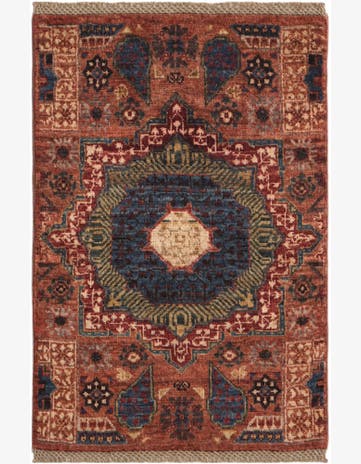 2' x 2' 11 Hand Knotted Mamluk Ziegler Rug