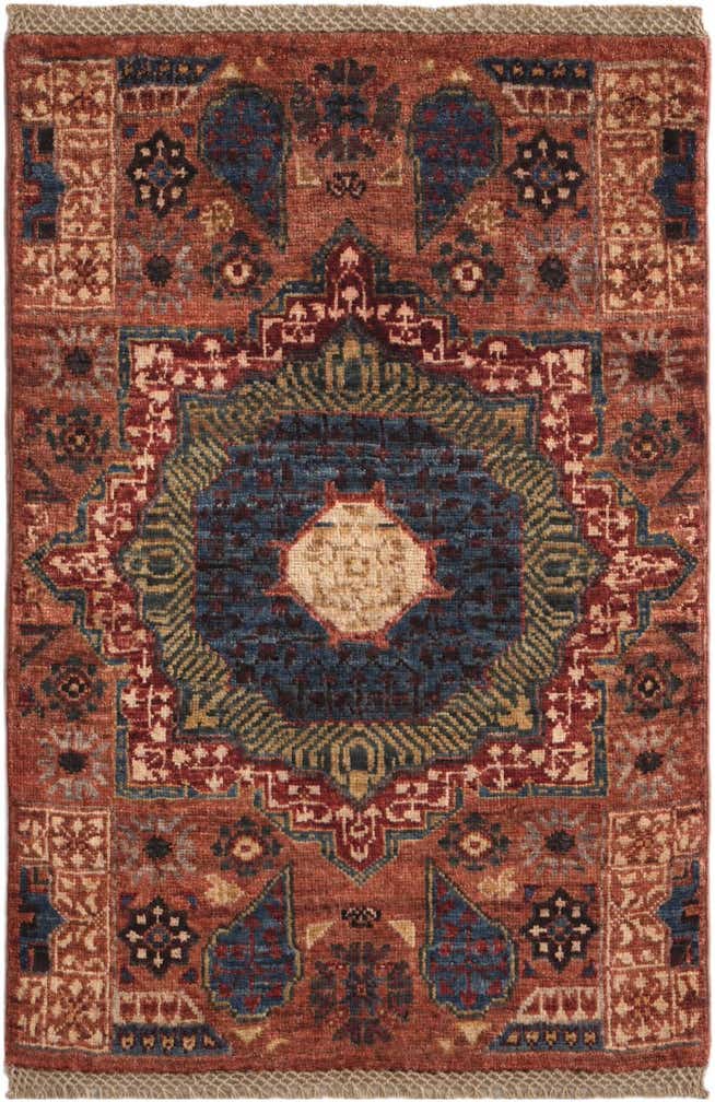 2' x 2' 11 Hand Knotted Mamluk Ziegler Rug