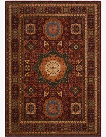 6' 8 x 9' 5 Hand Knotted Mamluk Ziegler Rug