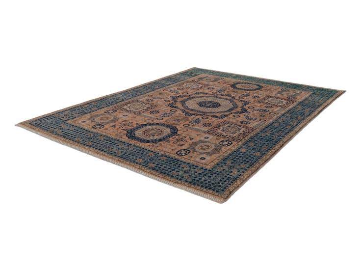 Detail image of 5' x 6' 8 Hand Knotted Mamluk Ziegler Rug