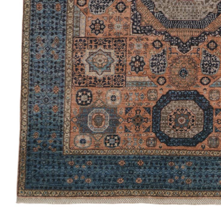 Detail image of 5' x 6' 8 Hand Knotted Mamluk Ziegler Rug