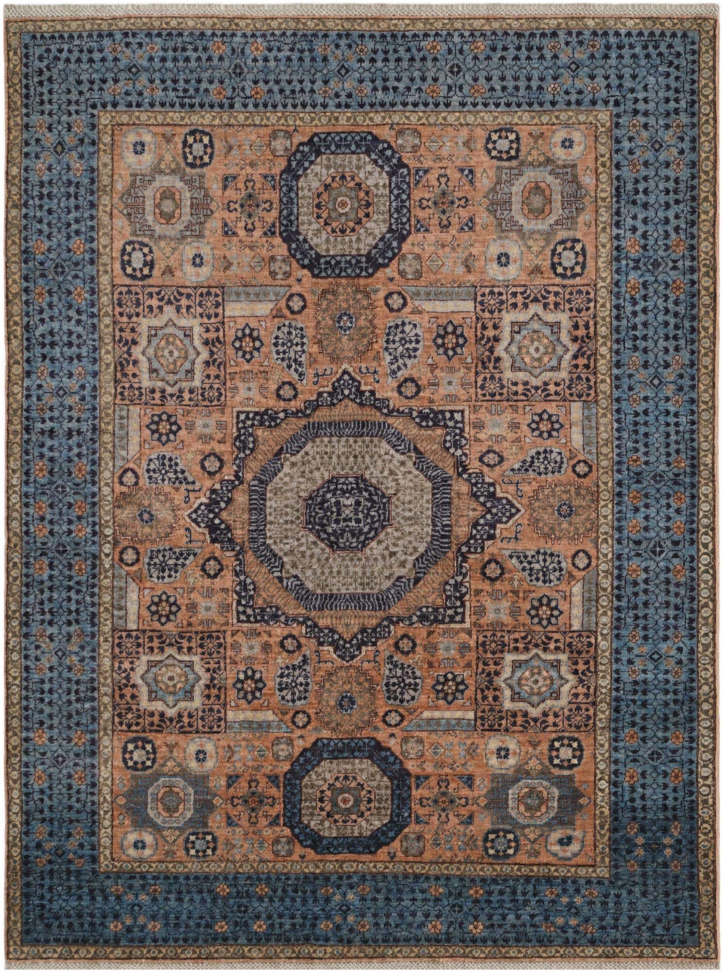 5' x 6' 8 Hand Knotted Mamluk Ziegler Rug