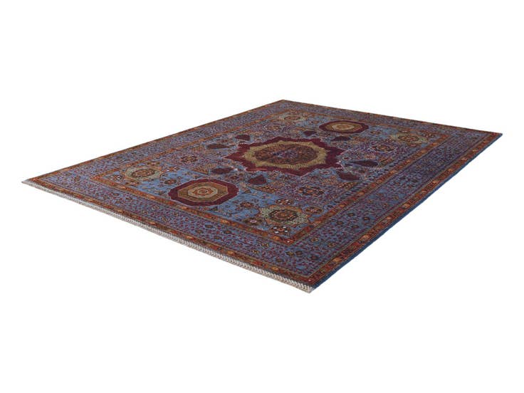 Detail image of 5' 1 x 6' 7 Hand Knotted Mamluk Ziegler Rug