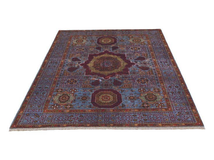 Detail image of 5' 1 x 6' 7 Hand Knotted Mamluk Ziegler Rug