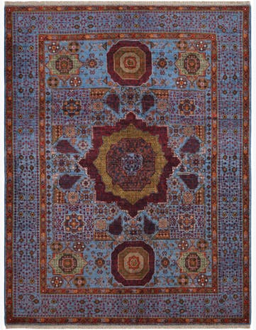 5' 1 x 6' 7 Hand Knotted Mamluk Ziegler Rug