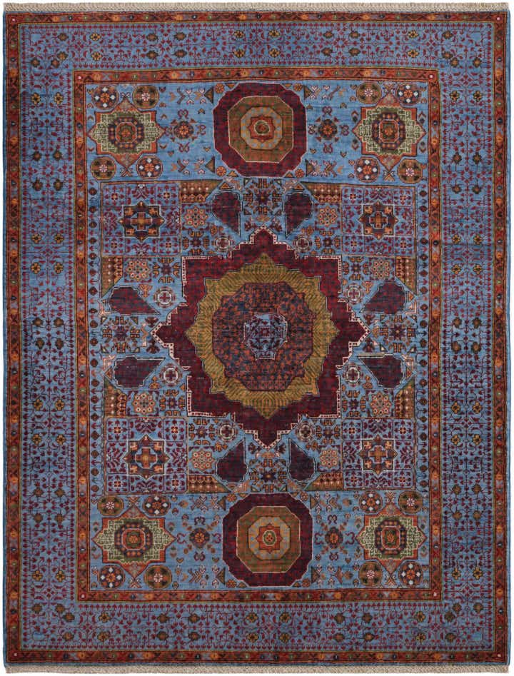 5' 1 x 6' 7 Hand Knotted Mamluk Ziegler Rug