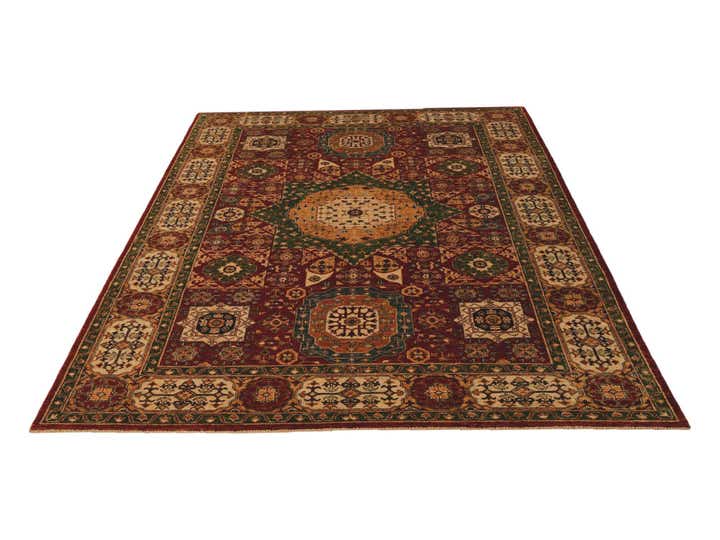 6' 2 x 8' 6 Hand Knotted Mamluk Ziegler Rug