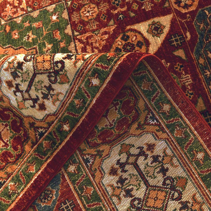 Detail image of 6' 2 x 8' 6 Hand Knotted Mamluk Ziegler Rug