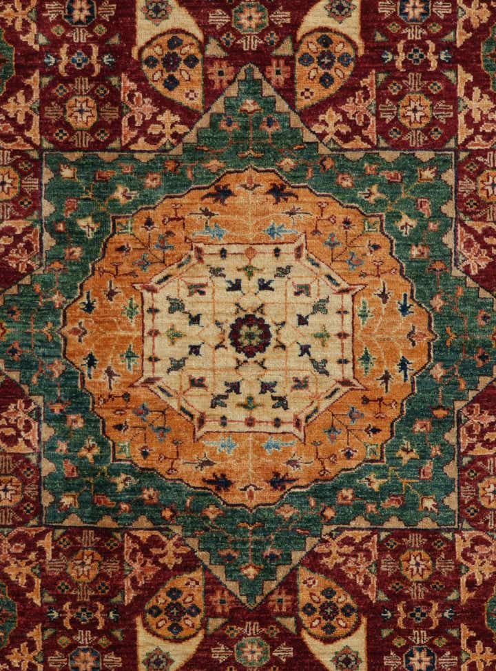 6' 2 x 8' 6 Hand Knotted Mamluk Ziegler Rug