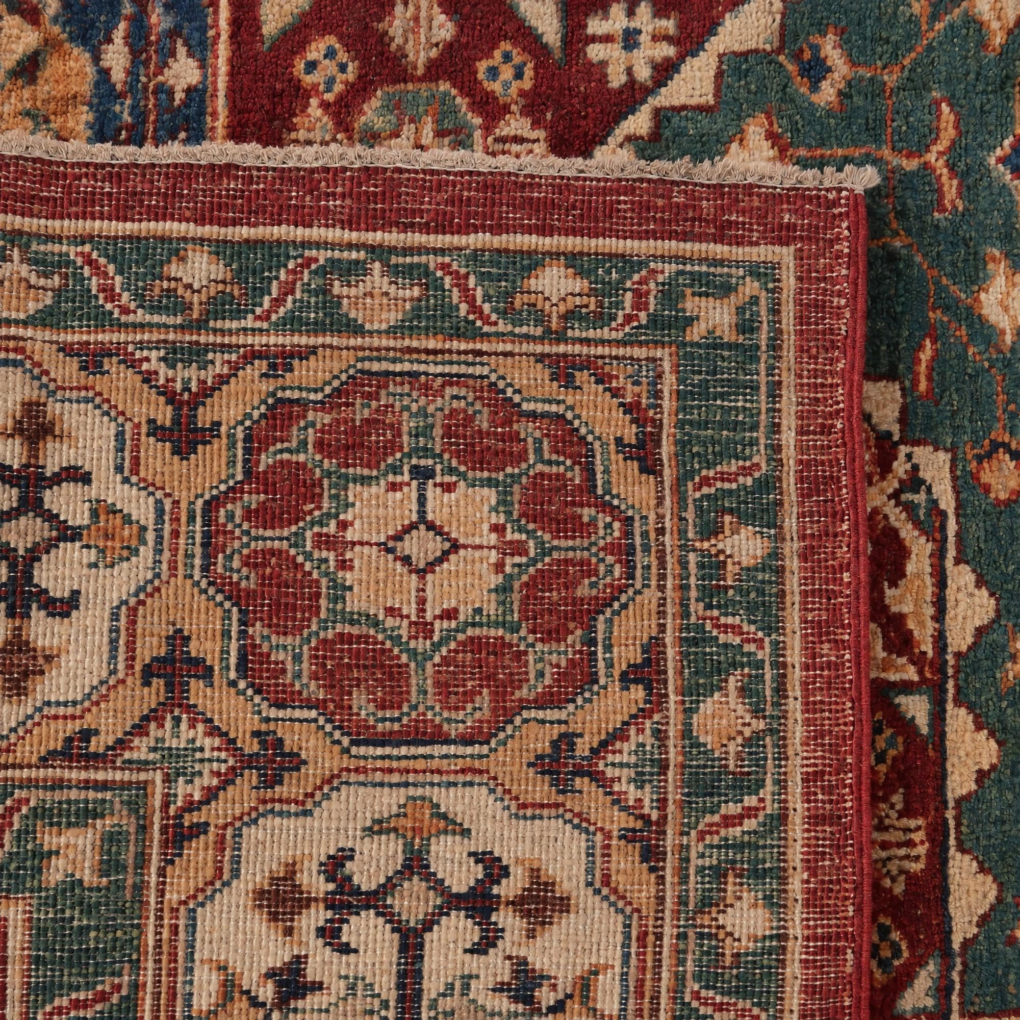 190cm x 260cm Hand Knotted Mamluk Ziegler Rug
