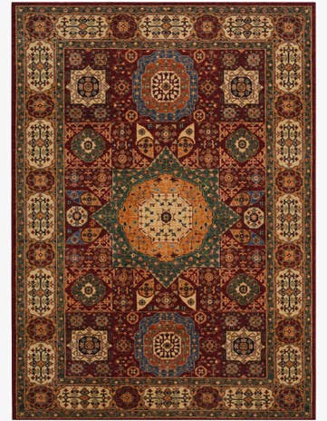 6' 2 x 8' 6 Hand Knotted Mamluk Ziegler Rug