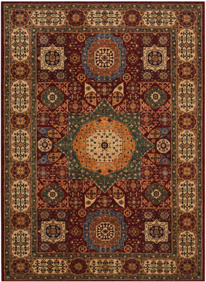 6' 2 x 8' 6 Hand Knotted Mamluk Ziegler Rug