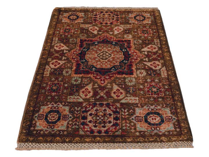 2' x 3' 3 Hand Knotted Mamluk Ziegler Rug