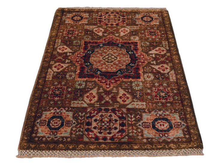 Detail image of 2' x 3' 3 Hand Knotted Mamluk Ziegler Rug