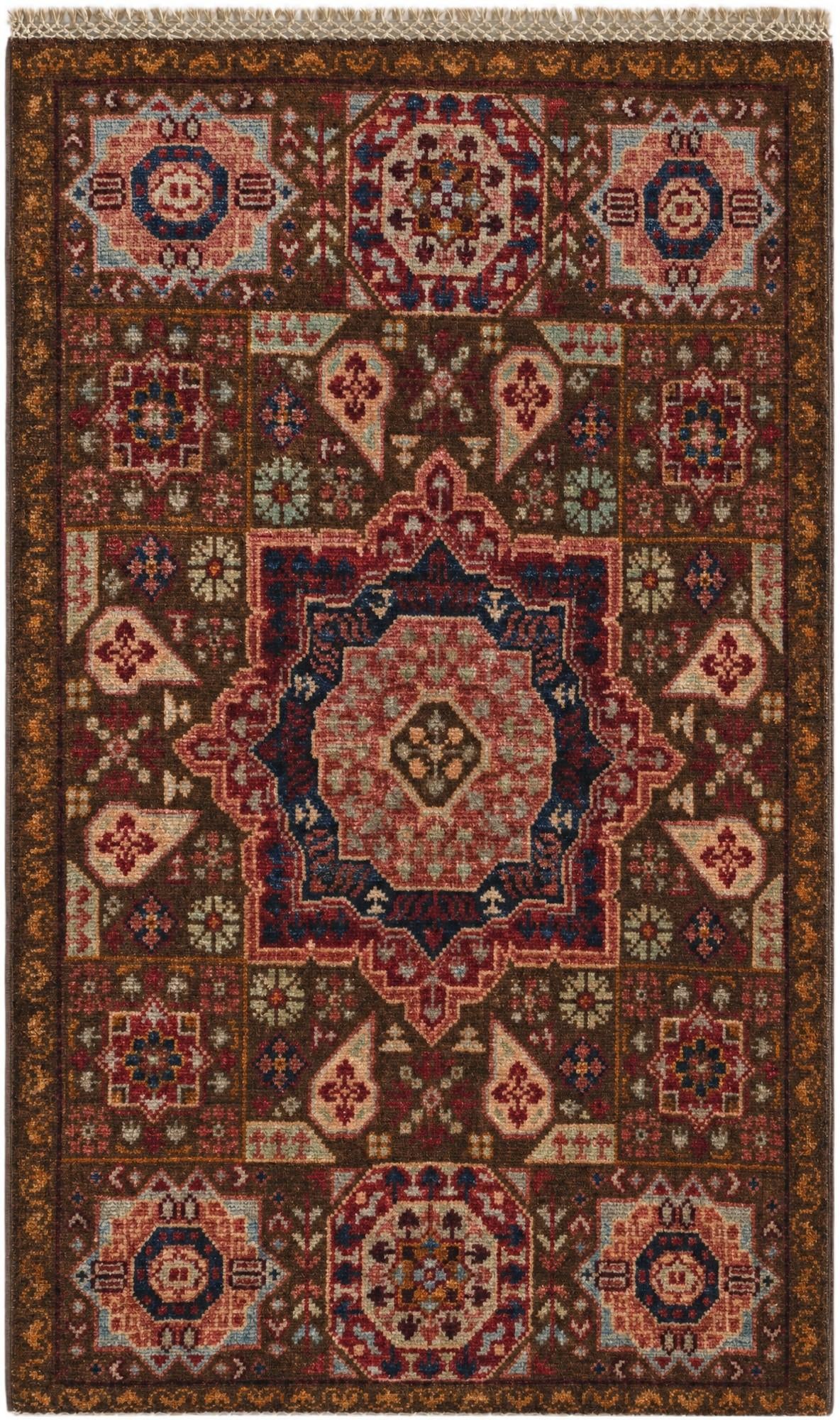 2' x 3' 3 Hand Knotted Mamluk Ziegler Rug
