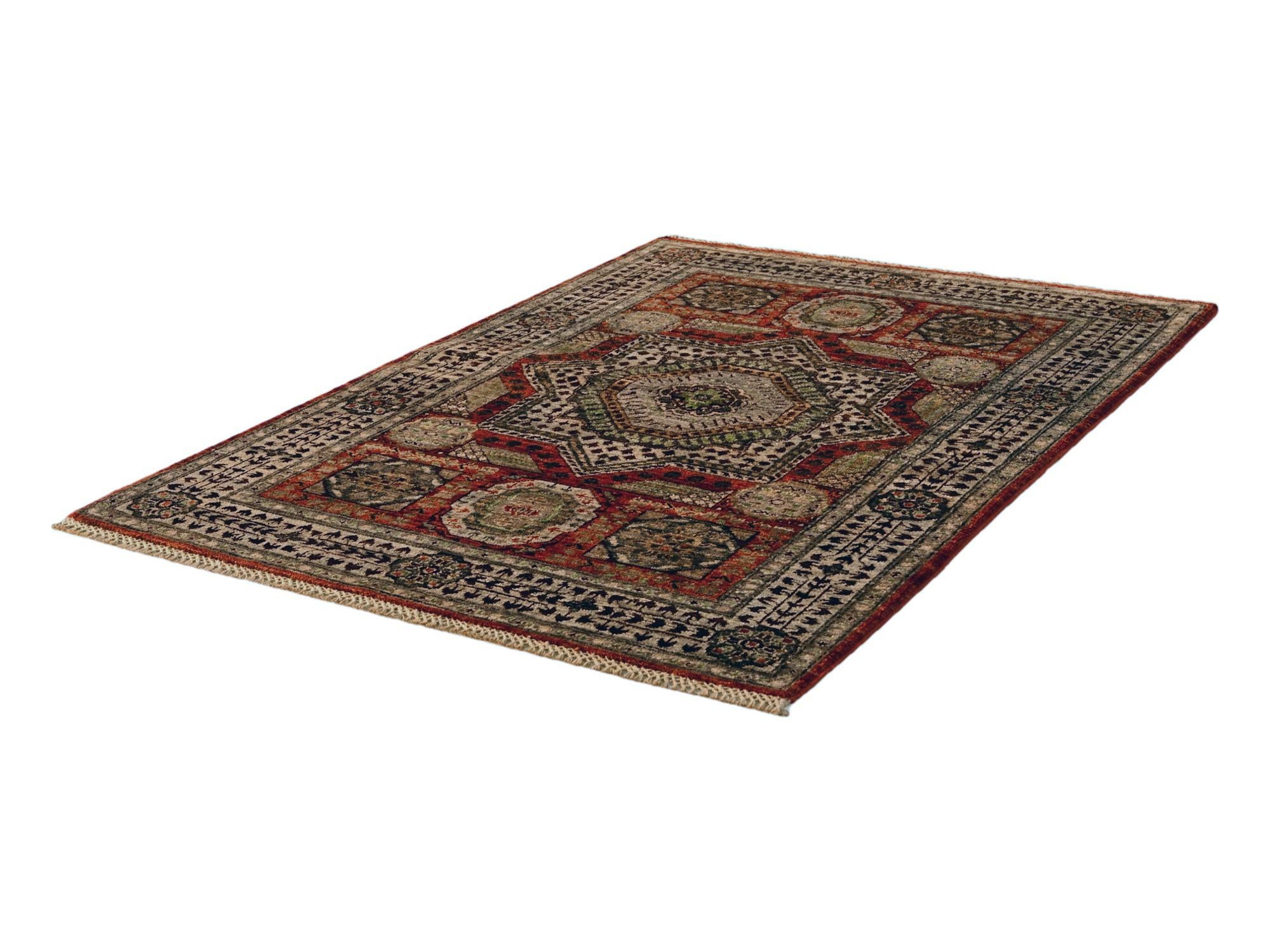 3' 5 x 4' 10 Hand Knotted Mamluk Ziegler Rug