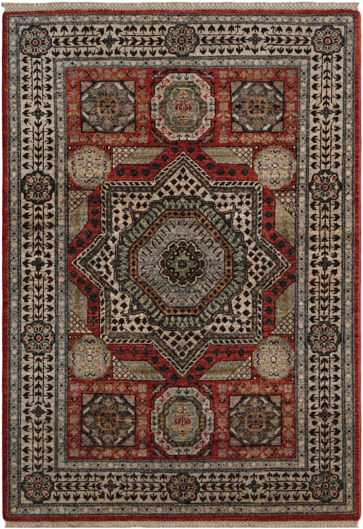 3' 5 x 4' 10 Hand Knotted Mamluk Ziegler Rug
