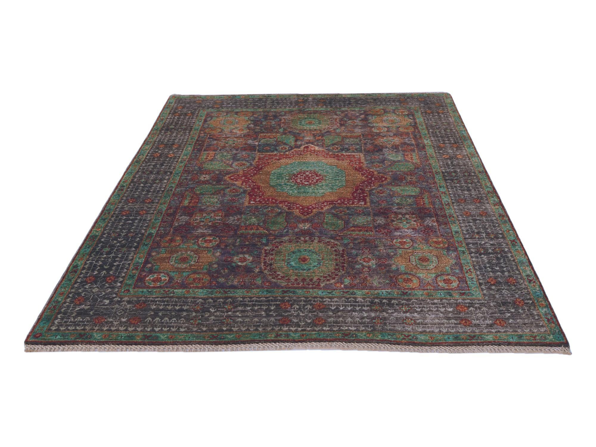 5' x 6' 5 Hand Knotted Mamluk Ziegler Rug