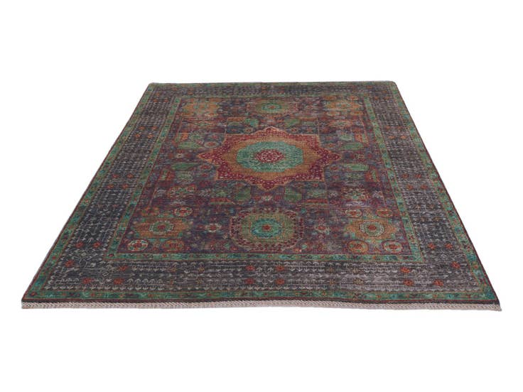 Detail image of 5' x 6' 5 Hand Knotted Mamluk Ziegler Rug