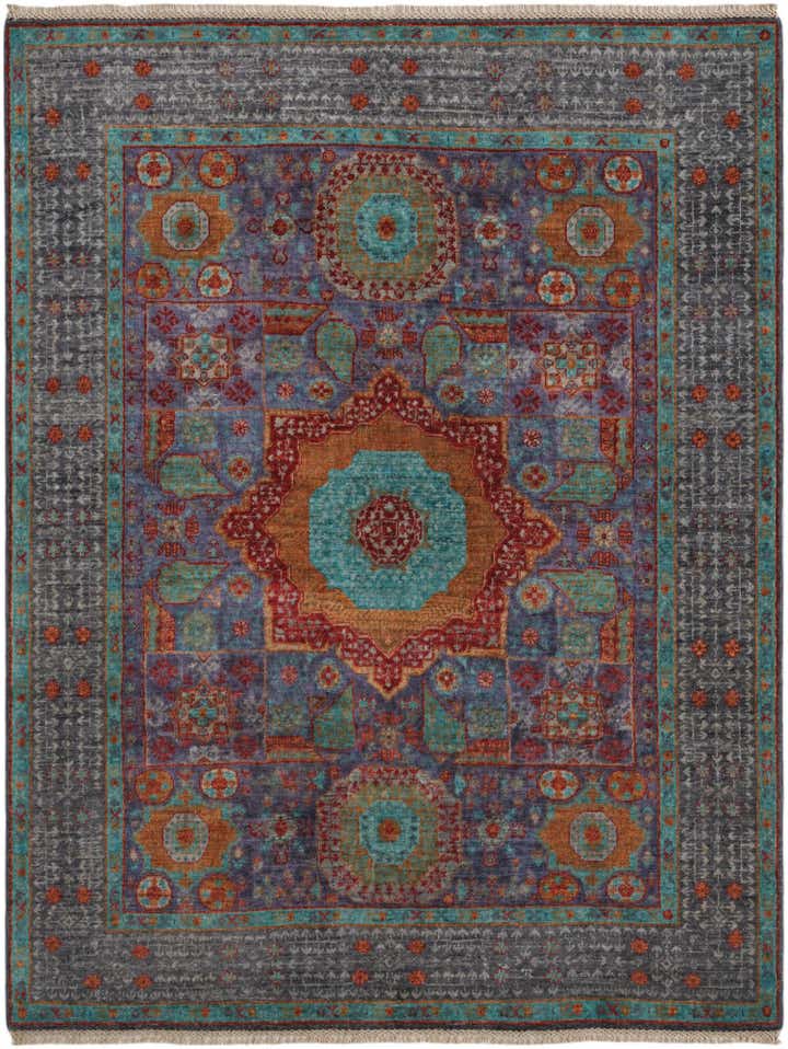 5' x 6' 5 Hand Knotted Mamluk Ziegler Rug