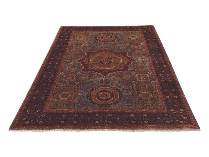 6' 1 x 8' 10 Hand Knotted Mamluk Ziegler Rug