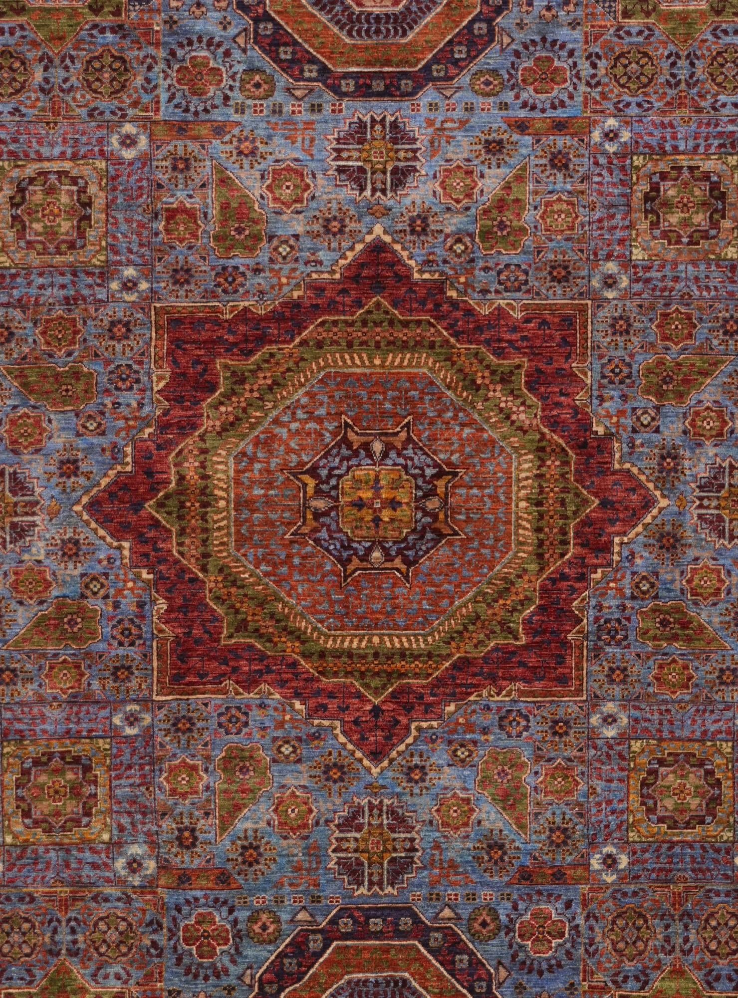 6' 1 x 8' 10 Hand Knotted Mamluk Ziegler Rug