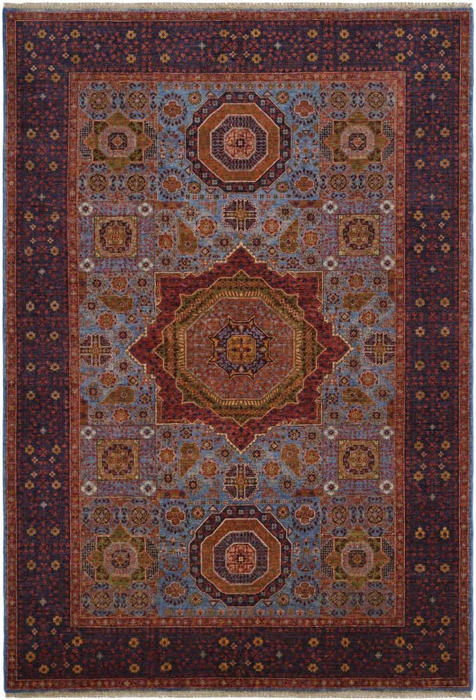 6' 1 x 8' 10 Hand Knotted Mamluk Ziegler Rug