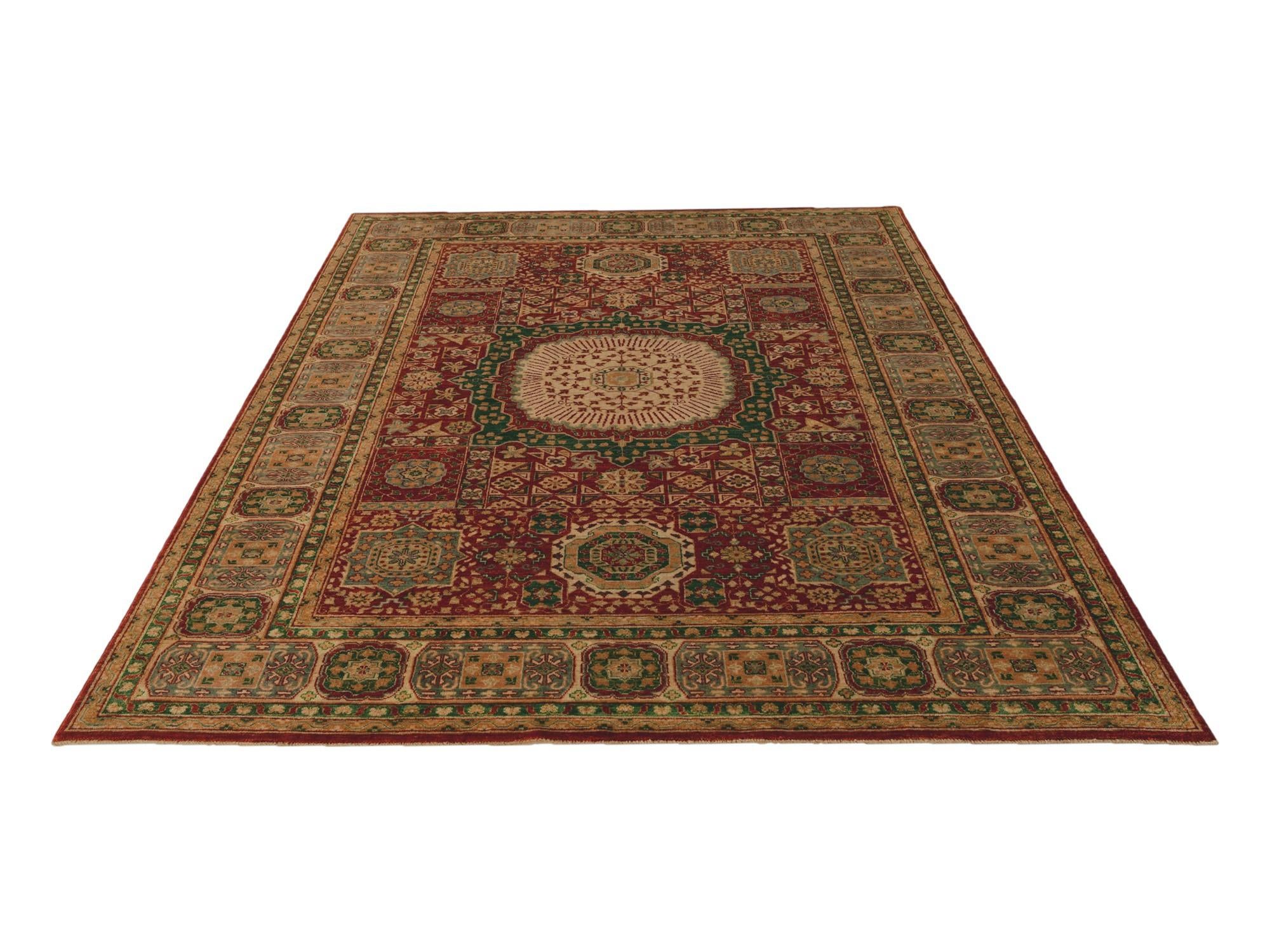 7' 1 x 9' 9 Hand Knotted Mamluk Ziegler Rug
