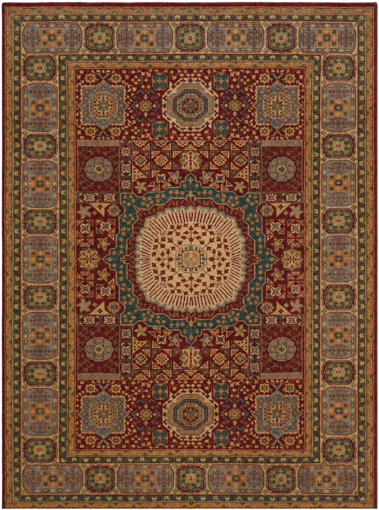 7' 1 x 9' 9 Hand Knotted Mamluk Ziegler Rug