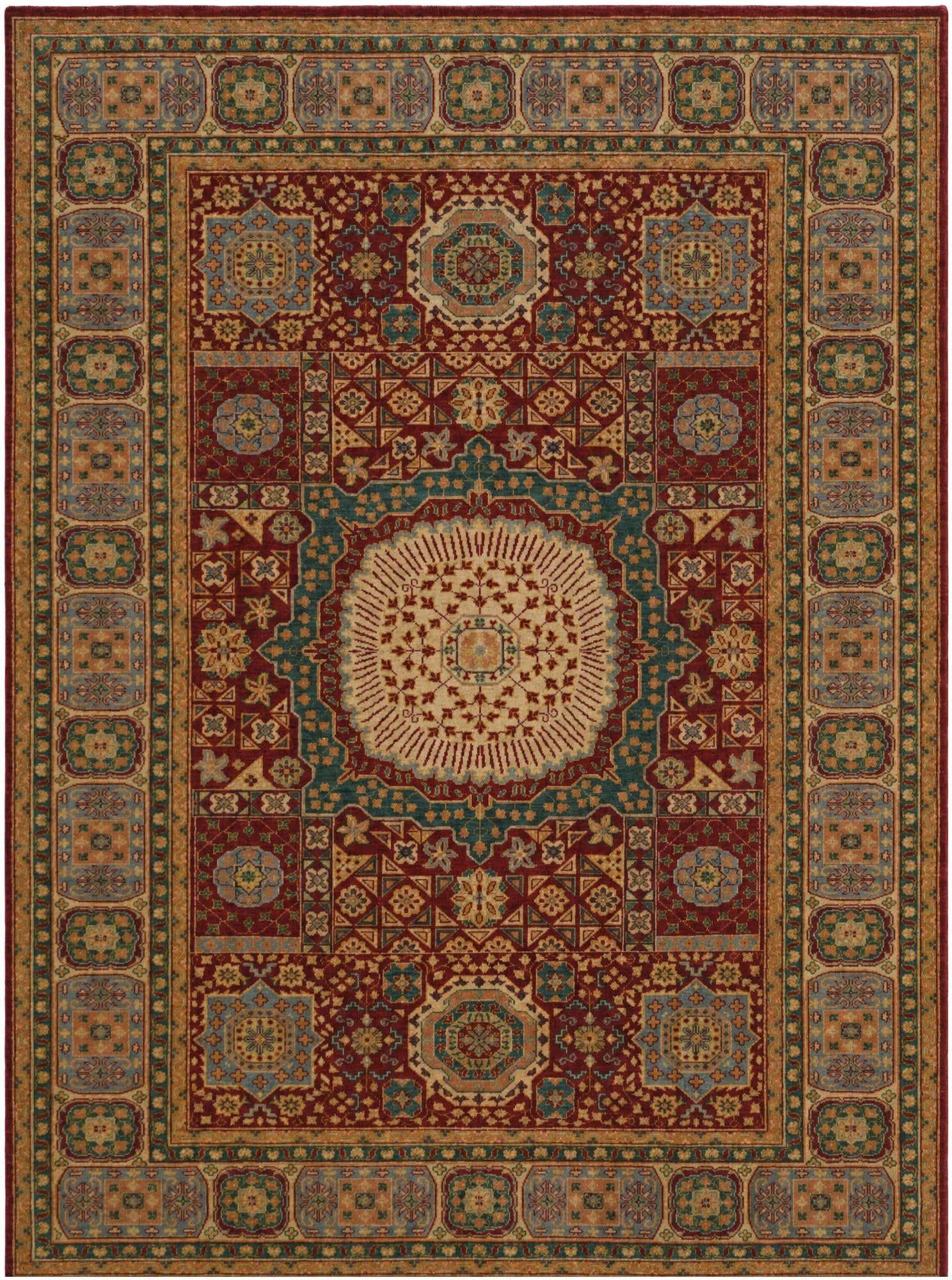 7' 1 x 9' 9 Hand Knotted Mamluk Ziegler Rug