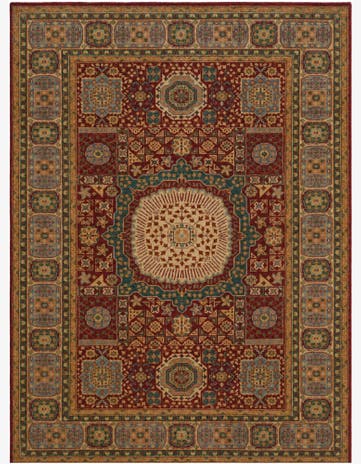 7' 1 x 9' 9 Hand Knotted Mamluk Ziegler Rug