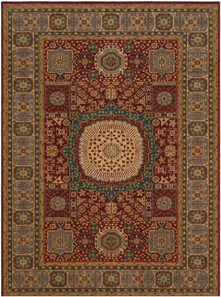 Detailansicht von 215cm x 295cm Handgeknüpft Mamluk Ziegler Teppich