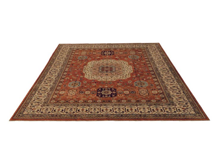 Detail image of 8' 2 x 9' 9 Hand Knotted Mamluk Ziegler Rug