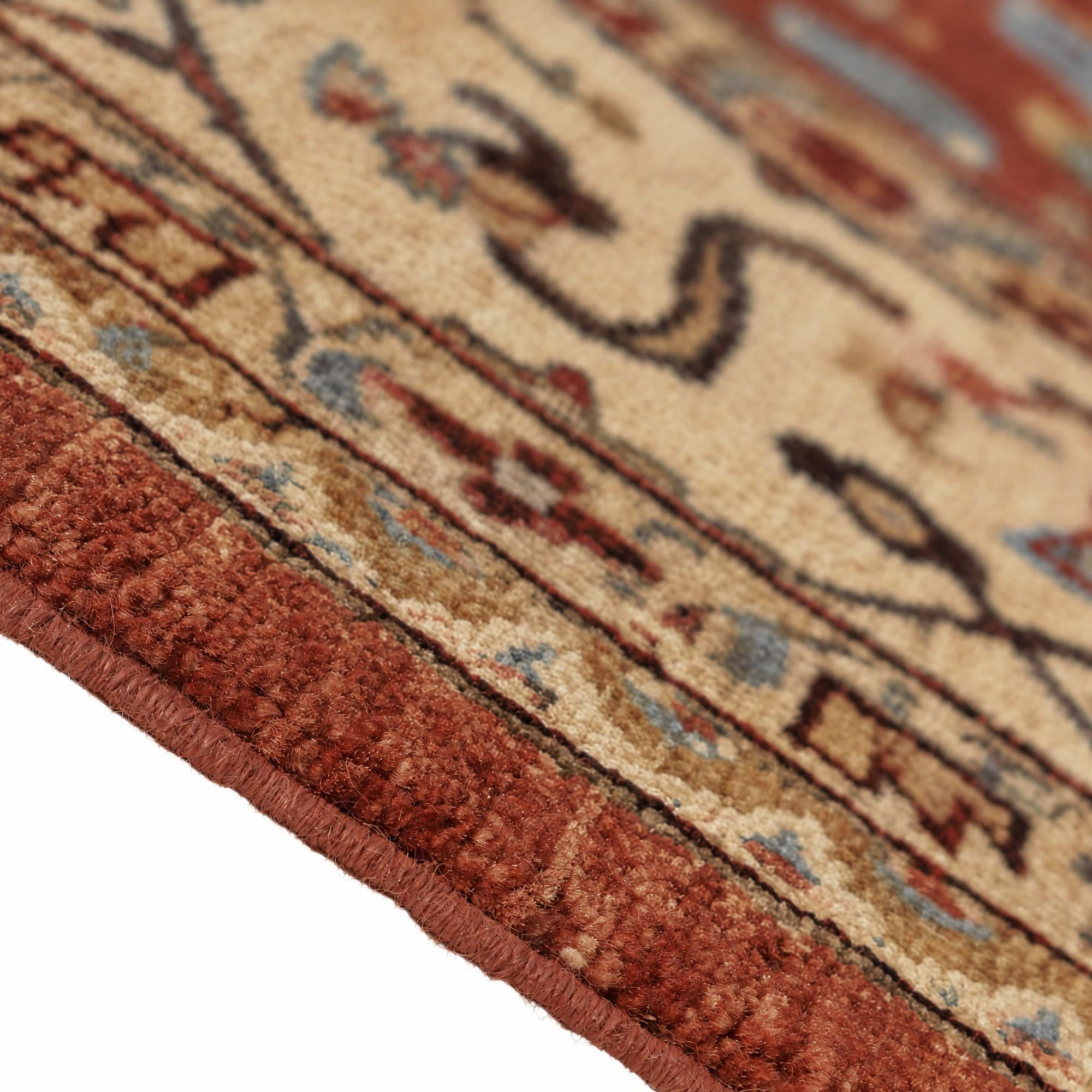 8' 2 x 9' 9 Hand Knotted Mamluk Ziegler Rug