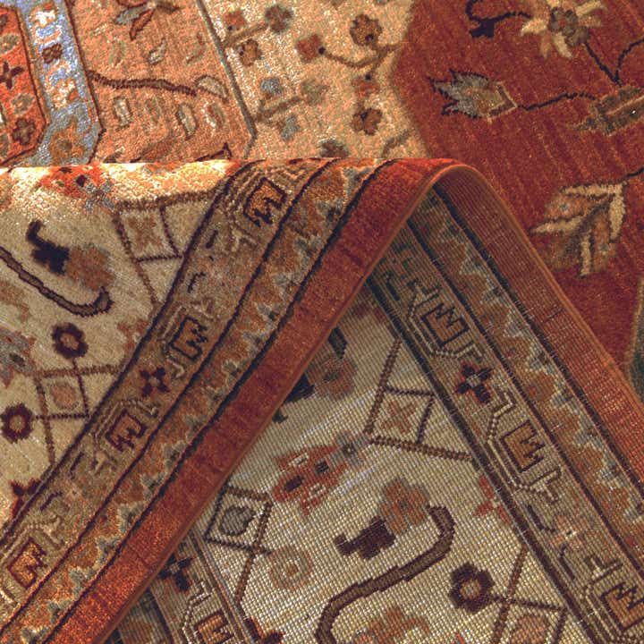 8' 2 x 9' 9 Hand Knotted Mamluk Ziegler Rug