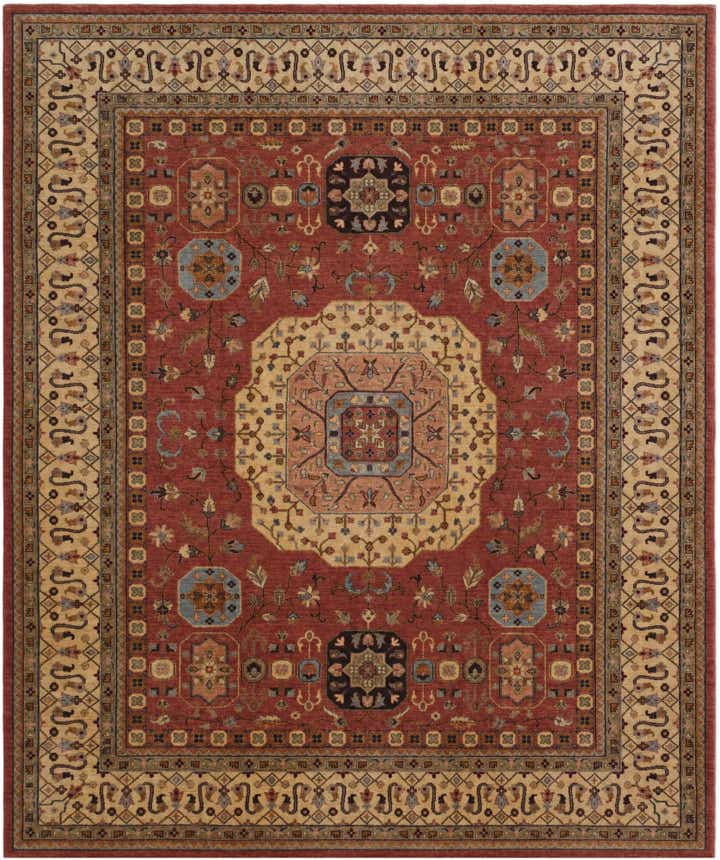 8' 2 x 9' 9 Hand Knotted Mamluk Ziegler Rug
