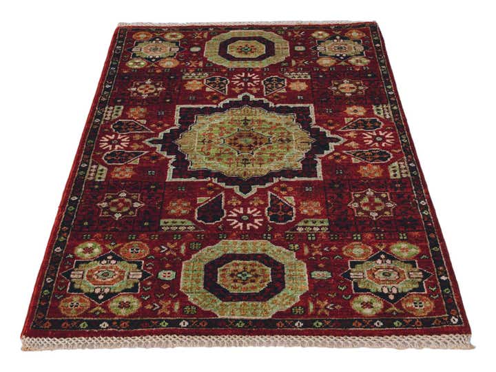 2' 6 x 4' Hand Knotted Mamluk Ziegler Rug