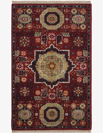2' 6 x 4' Hand Knotted Mamluk Ziegler Rug