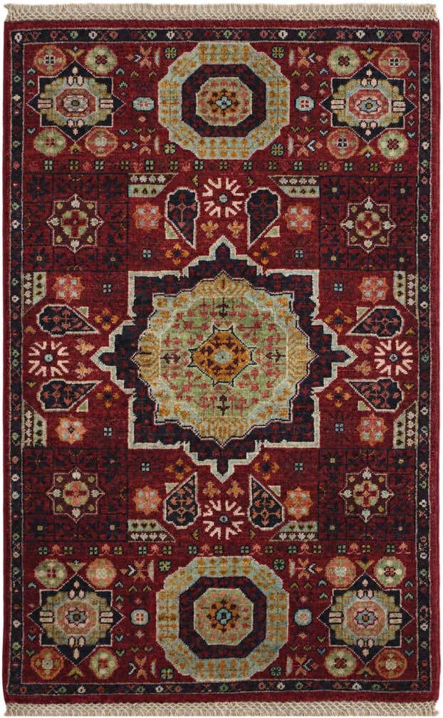 2' 6 x 4' Hand Knotted Mamluk Ziegler Rug