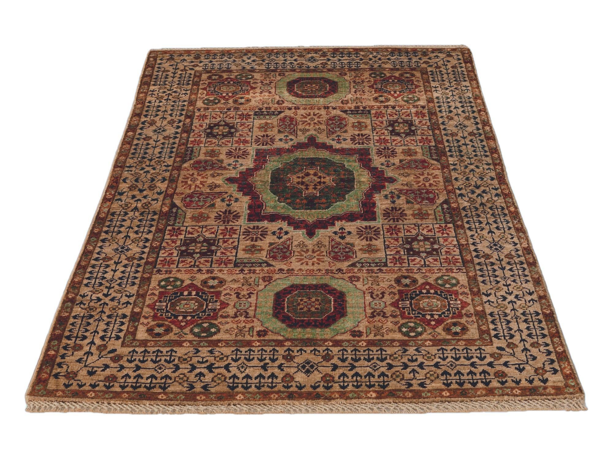 3' 3 x 5' 1 Hand Knotted Mamluk Ziegler Rug
