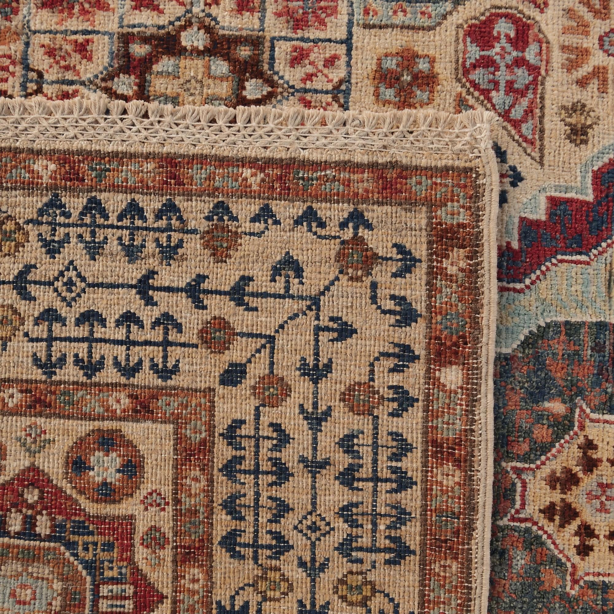 100cm x 155cm Hand Knotted Mamluk Ziegler Rug