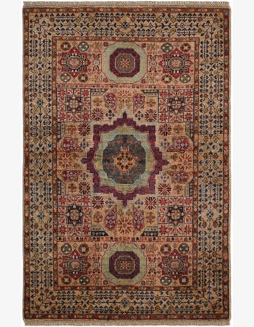 3' 3 x 5' 1 Hand Knotted Mamluk Ziegler Rug