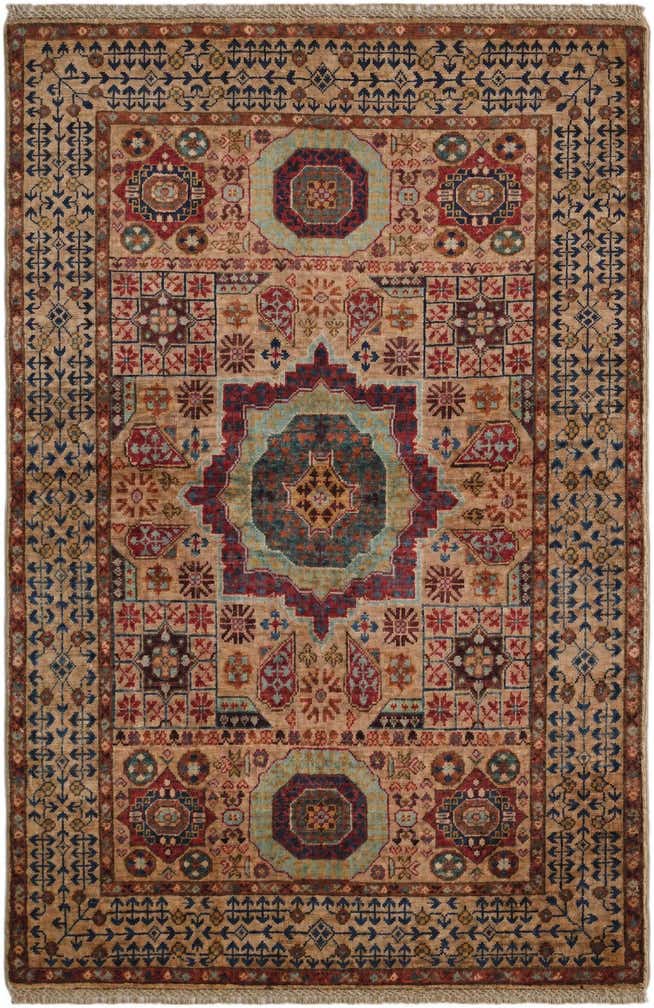 3' 3 x 5' 1 Hand Knotted Mamluk Ziegler Rug