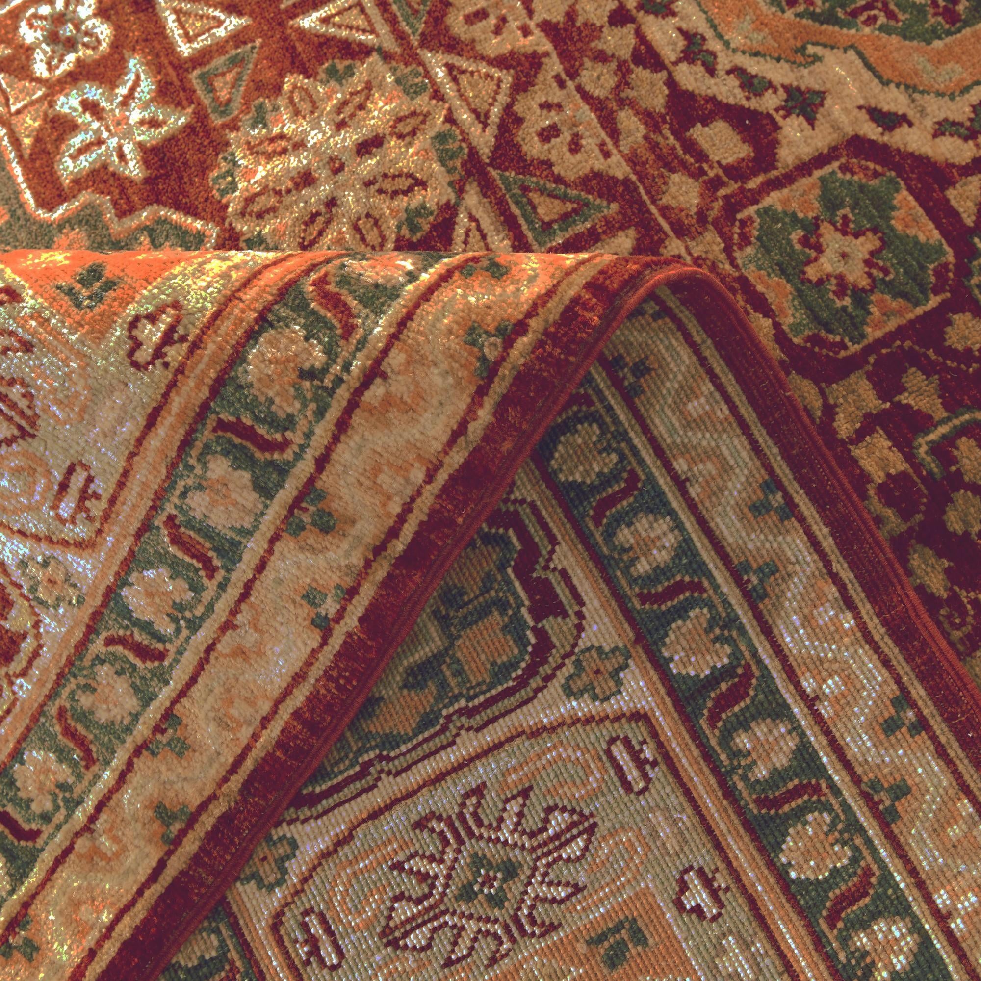7' 1 x 9' 9 Hand Knotted Mamluk Ziegler Rug