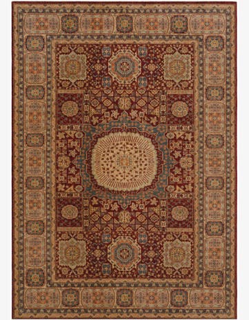 7' 1 x 9' 9 Hand Knotted Mamluk Ziegler Rug