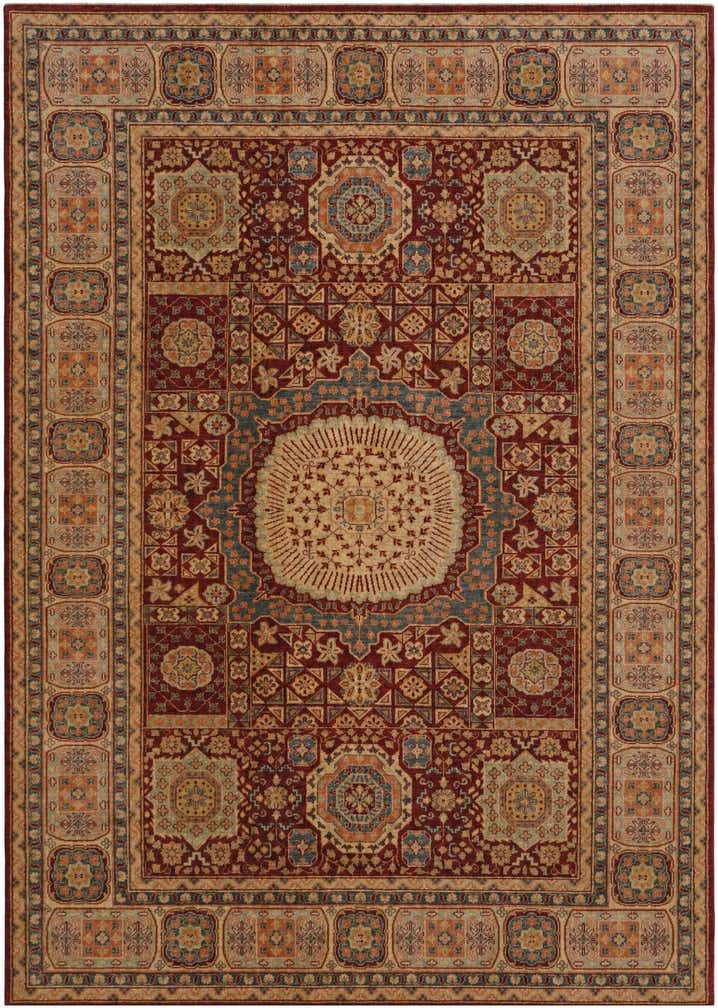 7' 1 x 9' 9 Hand Knotted Mamluk Ziegler Rug