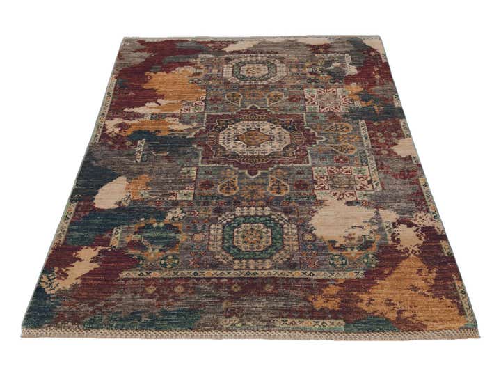 3' 3 x 4' 11 Hand Knotted Mamluk Ziegler Rug